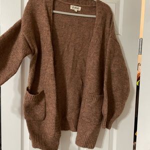 Oversized cozy cardigan